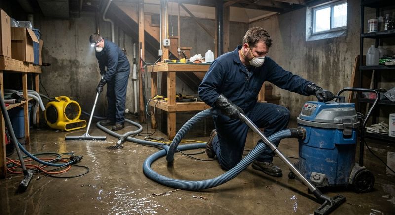 Basement Water Cleanup in Wilmington, NC