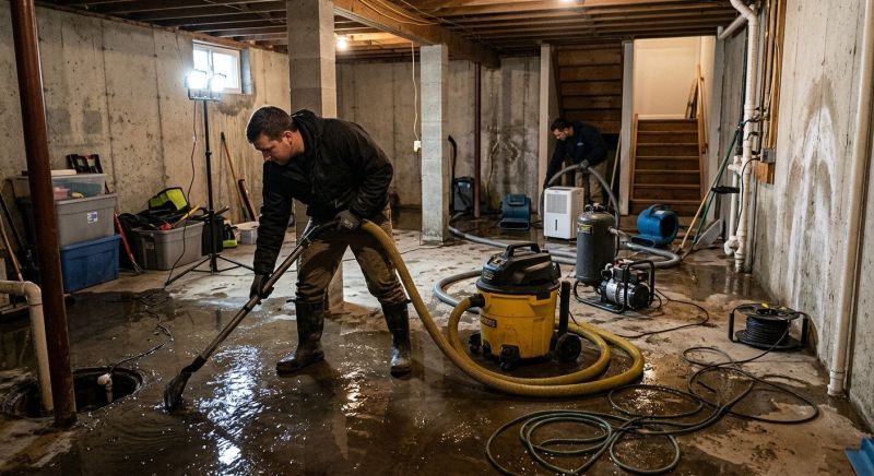 Basement Water Extraction in Napa, CA